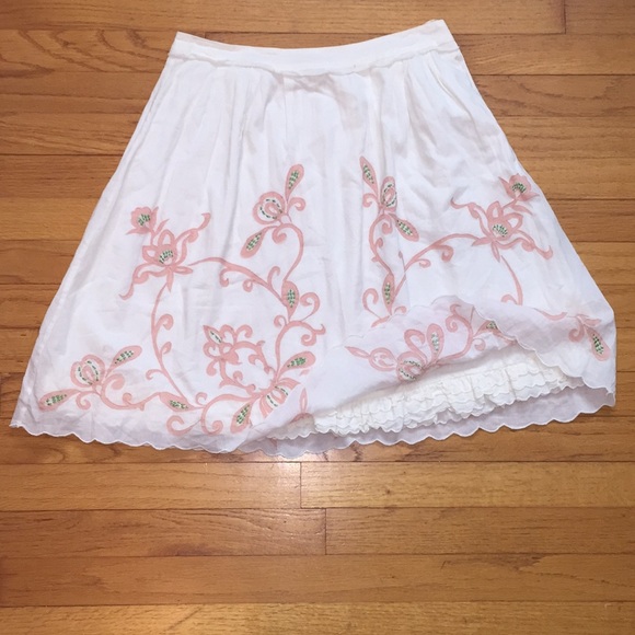 Anthropologie Dresses & Skirts - Viola Embroidered Skirt